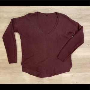 Aritzia Wilfred Galois Sweater Red